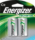 ENERGIZER BATTERY Energizer NH35BP-2 Battery, 1.2 V Battery, 2500 mAh, C Battery, Nickel-Metal Hydride, Rechargeable ELECTRICAL ENERGIZER BATTERY