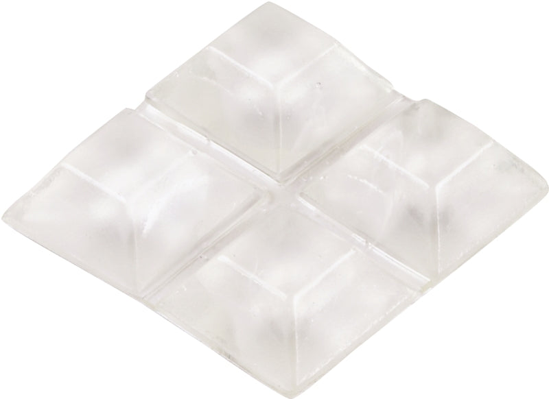 SHEPHERD Shepherd Hardware 9565 Surface Guard Bumper Pad, 3/4 in, Square, Vinyl, Clear HARDWARE & FARM SUPPLIES SHEPHERD