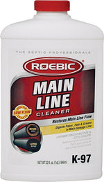 ROEBIC Roebic K-97 Main Line Cleaner, 1 qt, Liquid, Clear