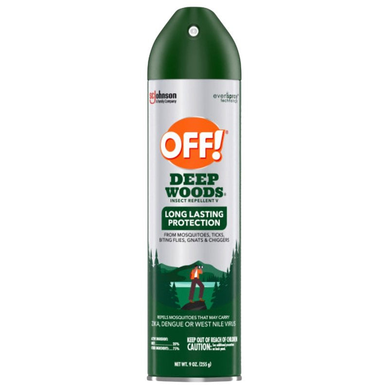 OFF OFF! Deep Woods 22930 Insect Repellent V, 9 oz, Liquid, Clear, Alcohol