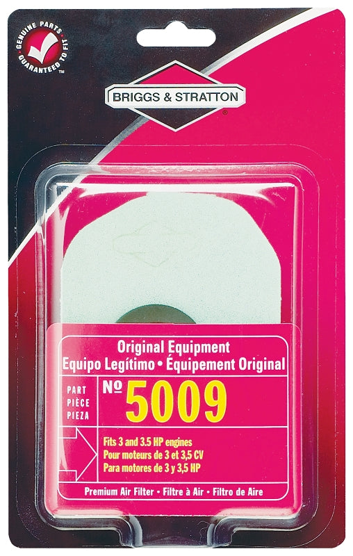 BRIGGS & STRATTON Briggs & Stratton 5099K Air Filter, For: Classic, Sprint, Quattro Engines and 3 to 3.5 hp Lawn Mower Engines