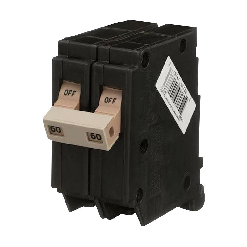CUTLER-HAMMER Cutler-Hammer CH260 Mini Circuit Breaker, Type CH, 60 A, 2-Pole, 120/240 V, Instantaneous Trip, Plug