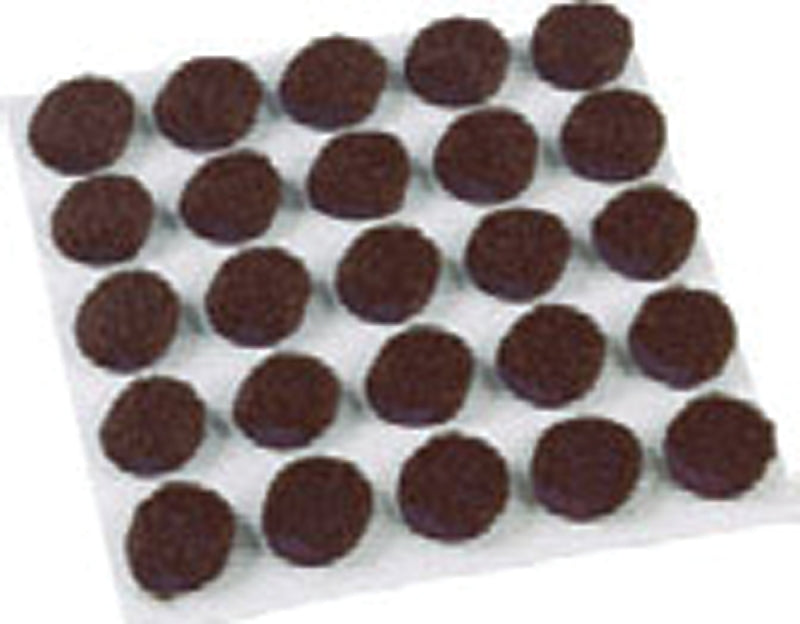 SHEPHERD Shepherd Hardware 9949 Furniture Pad, Felt Cloth, Brown, 3/8 in Dia, Round HARDWARE & FARM SUPPLIES SHEPHERD