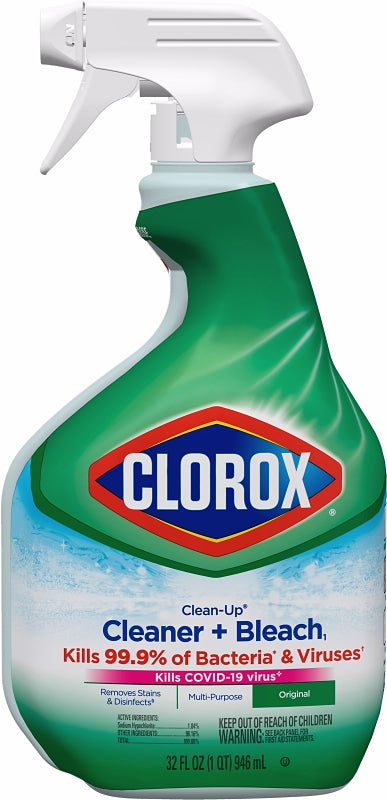 CLOROX Clorox Clean-Up 31221 All-Purpose Cleaner Plus Bleach, 32 fl-oz Bottle, Original, Multi-Color