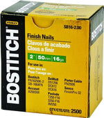 BOSTITCH Bostitch SB16-200 Finish Nail, 2 in L, 16 Gauge, Steel, Coated, Smooth Shank HARDWARE & FARM SUPPLIES BOSTITCH