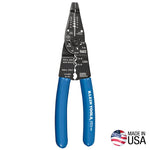 KLEIN Klein Tools 1010 Long Nose Plier, 10 to 22 AWG Wire, 10 to 20 AWG Solid, 12 to 22 AWG Stranded Stripping, 8-1/4 in OAL ELECTRICAL KLEIN