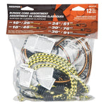 KEEPER Keeper 06313 Bungee Cord, Steel End, Rubber, Hook End, 12/PK AUTOMOTIVE KEEPER