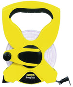 STANLEY STANLEY 34-793 Measuring Tape, 200 ft L Blade, 1/2 in W Blade, Fiberglass Blade, ABS Case, Black/Yellow Case