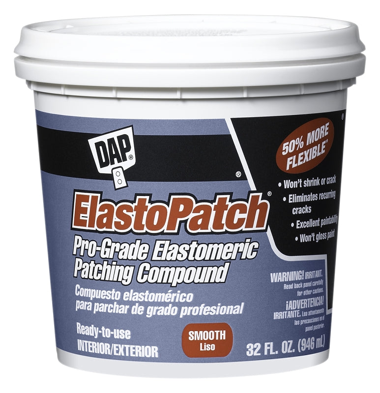 DAP DAP 12278 Spackling Compound, Latex, Oil Base, White, 1 qt Tub