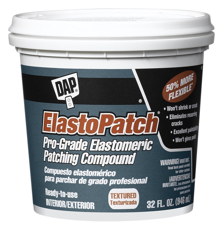DAP DAP 12288 Flexible Patching Compound, Latex, Oil Base, Off-White, 1 qt Tub