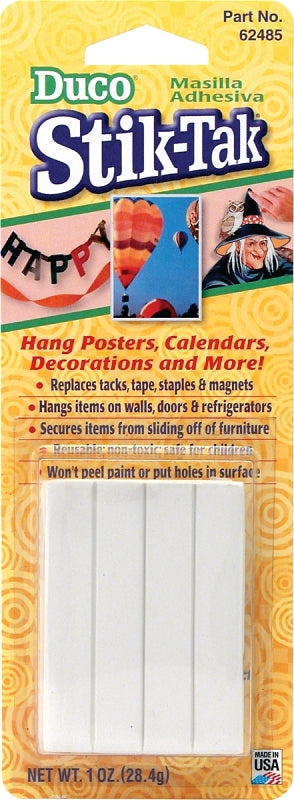 DUCO CEMENT Duco 62485 Adhesive Putty, White PAINT DUCO CEMENT