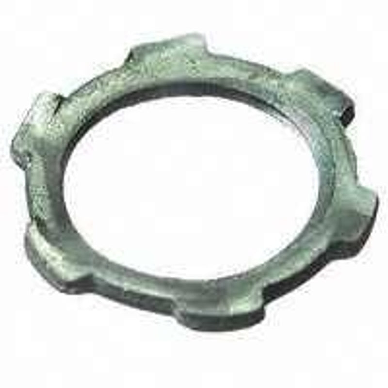 HALEX Halex 61905B Rigid Conduit Locknut, Zinc, 1/2 in, Steel, 200/BX