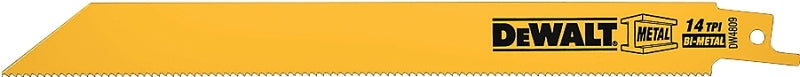 DEWALT DEWALT DW4809B25 Reciprocating Saw Blade, Applicable Materials: Angle Iron, Fiberglass, Hard Rubber, 3/4 in W