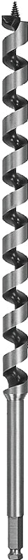 DEWALT DEWALT DW1681 Auger Drill Bit, 5/8 in Dia, 17 in OAL, Hollow Center Flute, 7/16 in Dia Shank, Ball Groove Shank