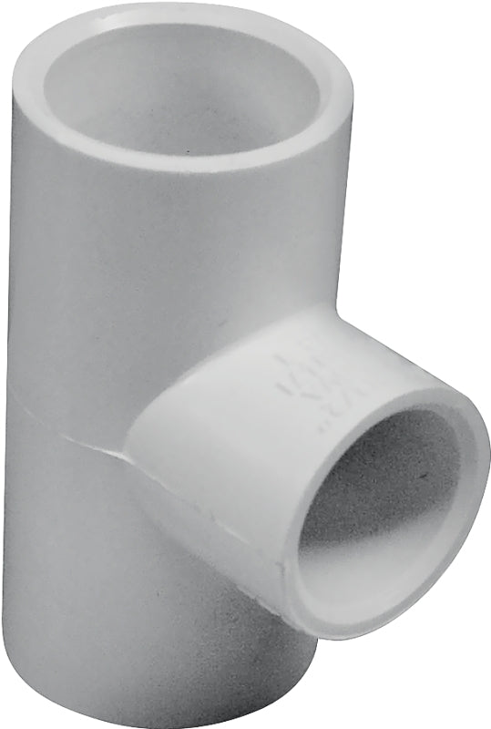 IPEX IPEX 435792 Pipe Tee, 3/4 x 1/2 in, Socket, PVC, White, SCH 40 Schedule, 150 psi Pressure LAWN & GARDEN IPEX