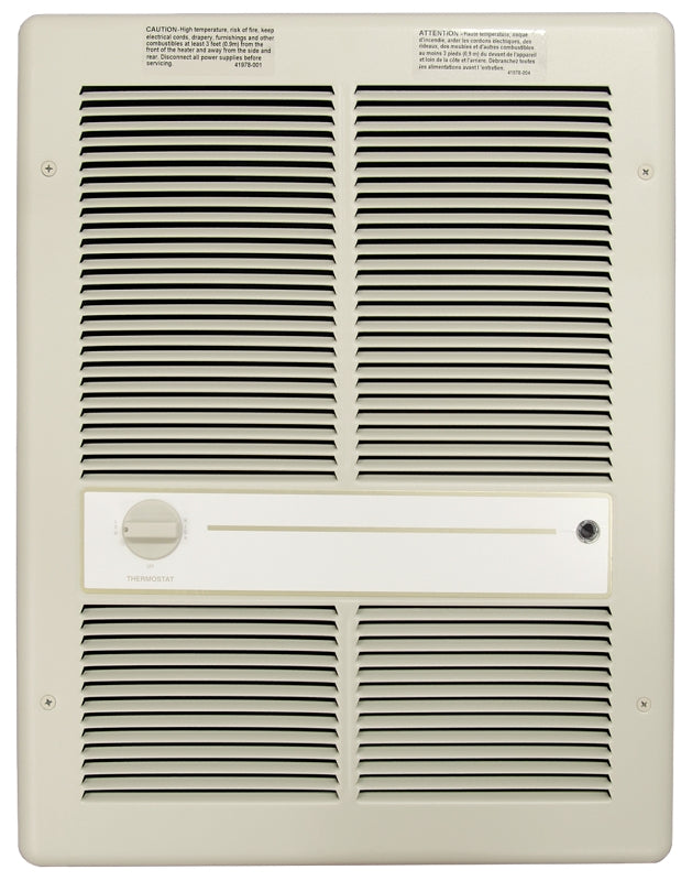 TPI TPI HF3316TRP Heater, 14.4/16.6 A, 208/240 V, 6868 to 13648 Btu, 175 cfm Air, Ivory PLUMBING, HEATING & VENTILATION TPI