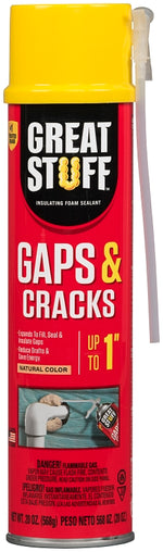 GREAT STUFF Great Stuff 157911 Minimal Expanding Foam Sealant, Yellow, 20 oz, Aerosol Can