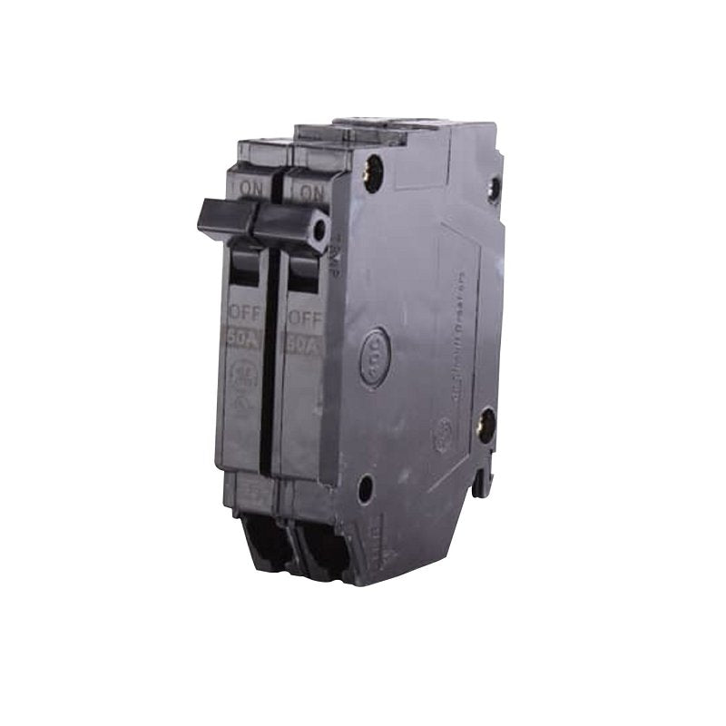 GE GE THQP250 Feeder Circuit Breaker, Type THQP, 50 A, 2-Pole, 120/240 V, Non-Interchangeable Trip, Plug