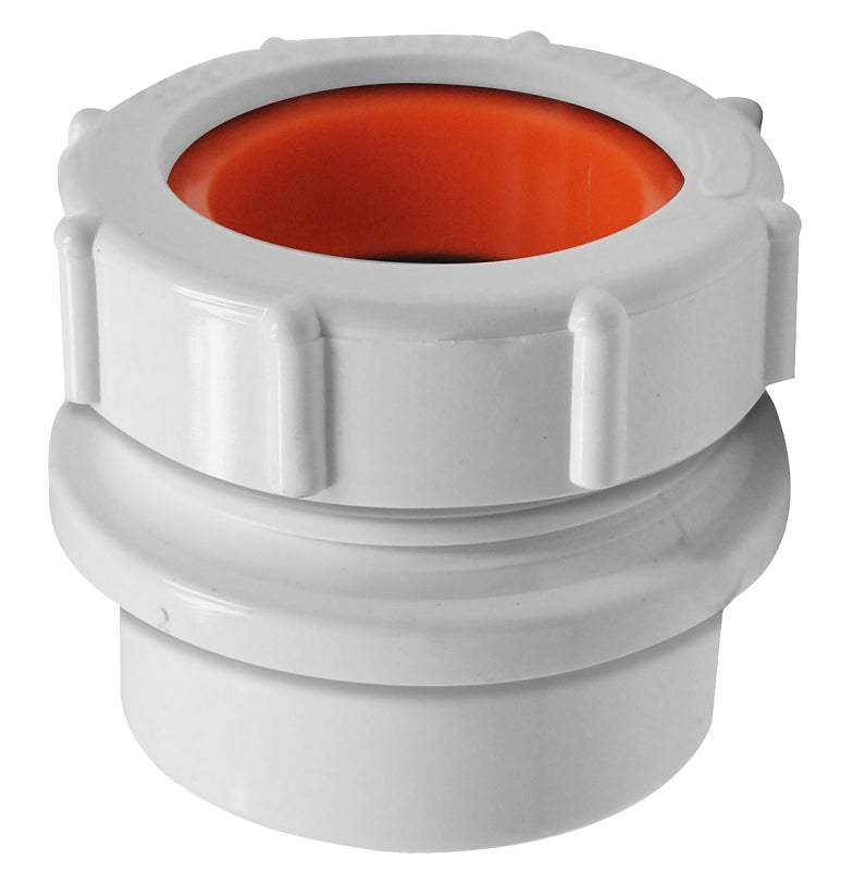IPEX USA LLC-CANPLAS Canplas 192858A Trap Pipe Adapter, 1-1/2 x 1-1/4 in, 1-1/2 in, Spigot x Slip, PVC, White PLUMBING, HEATING & VENTILATION IPEX USA LLC-CANPLAS