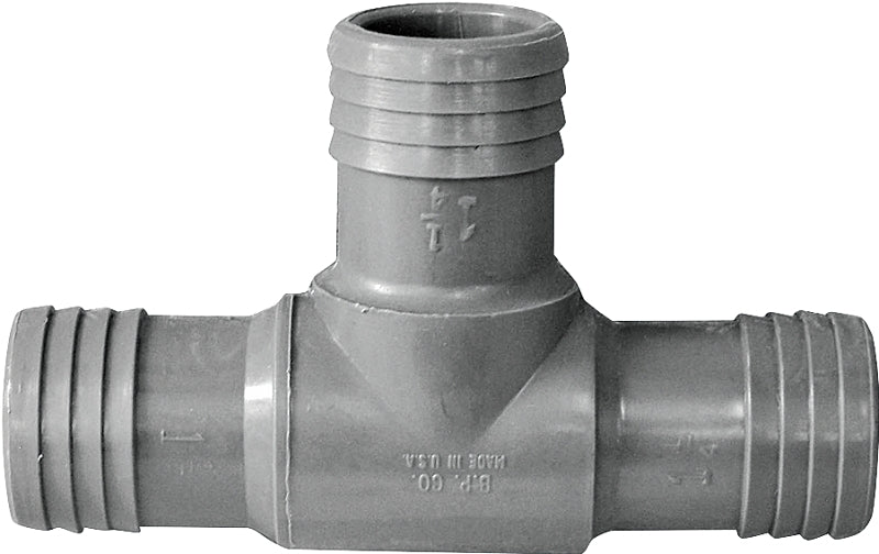 BOSHART INDUSTRIES Boshart UPPT-12 Pipe Tee, 1-1/4 in, Insert, Polypropylene PLUMBING, HEATING & VENTILATION BOSHART INDUSTRIES