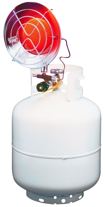 MR HEATER Mr. Heater F242100 Single Tank Top Heater, 5 lb Tank, Propane, 10000 to 15000 Btu, Silver