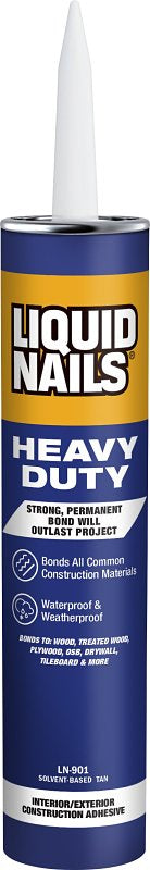 LIQUID NAILS Liquid Nails LN-901 Heavy-Duty Construction Adhesive, Tan, 10 oz