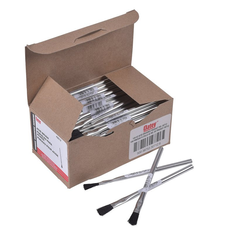 OATEY Oatey 30712 Acid Brush, 3 in L x 1/2 in W Brush, Tin Handle, 6 in OAL TOOLS OATEY