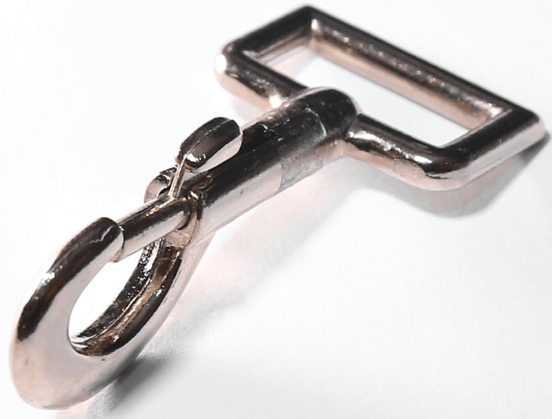 BARON Baron 25-1 Bolt Snap with Strap Eye, 40 lb Working Load, Aluminum/Zinc, Nickel HARDWARE & FARM SUPPLIES BARON