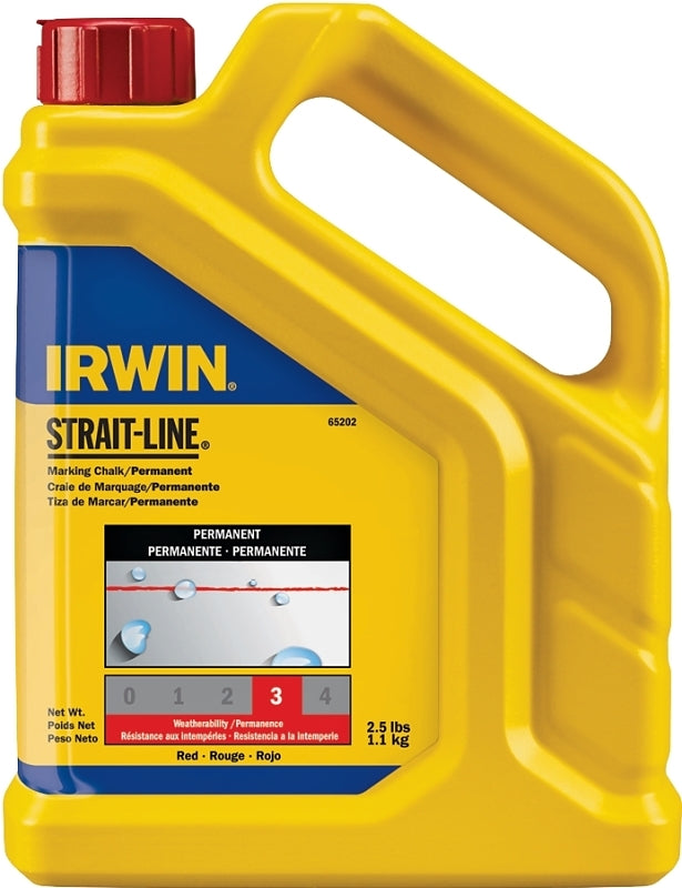 IRWIN Irwin 65202 Marking Chalk Refill, 2.5 lb, Red, Permanent