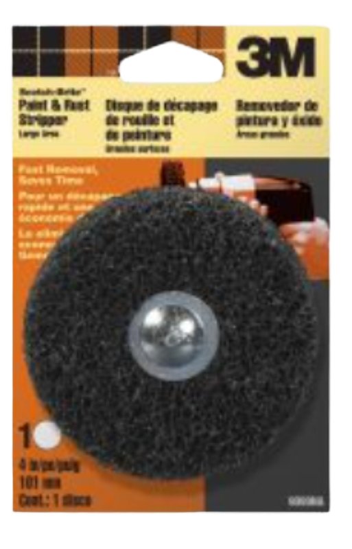 3M 3M 9099 Paint and Rust Stripper Kit, 4 in Dia