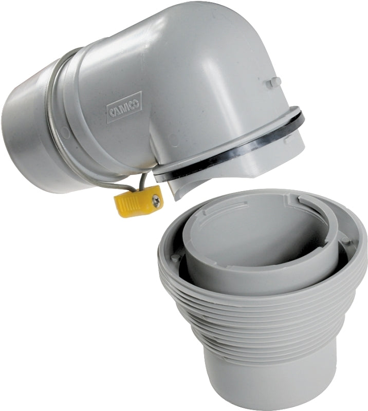 CAMCO Camco USA Easy Slip 39144 Hose Adapter, Threaded, Gray
