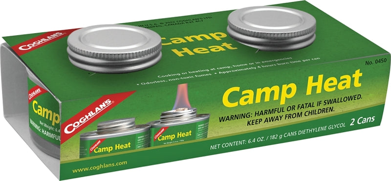 COGHLAN'S Coghlan's 0450 Camp Heat, 6.4 oz, Can, 4 hr Burn Time
