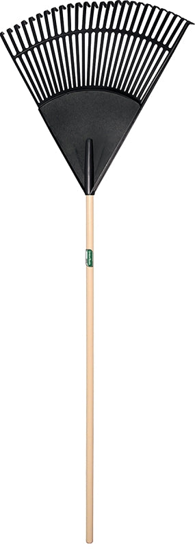 UNION TOOLS UnionTools 64309 Leaf Rake, Polypropylene Tine, 26-Tine, Hardwood Handle, 48 in L Handle