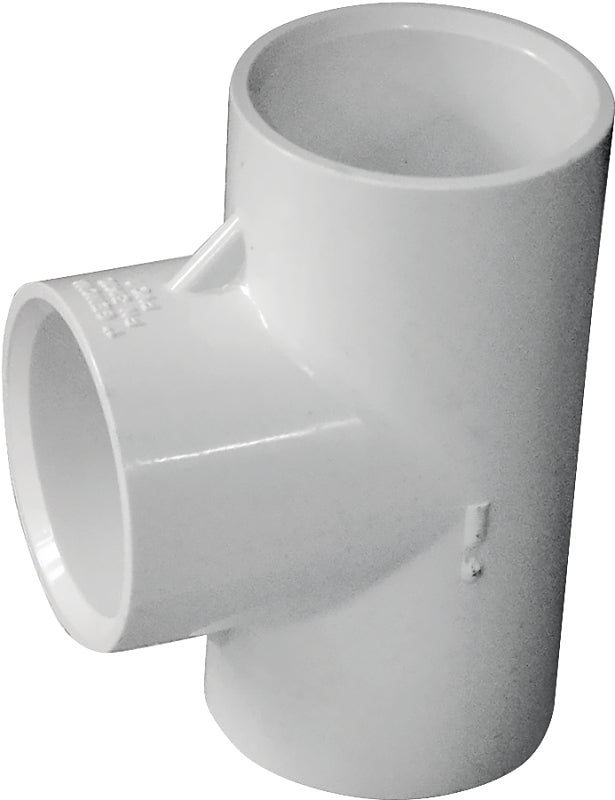 IPEX IPEX 435777 Pipe Tee, 1 in, Socket, PVC, White, SCH 40 Schedule, 150 psi Pressure LAWN & GARDEN IPEX
