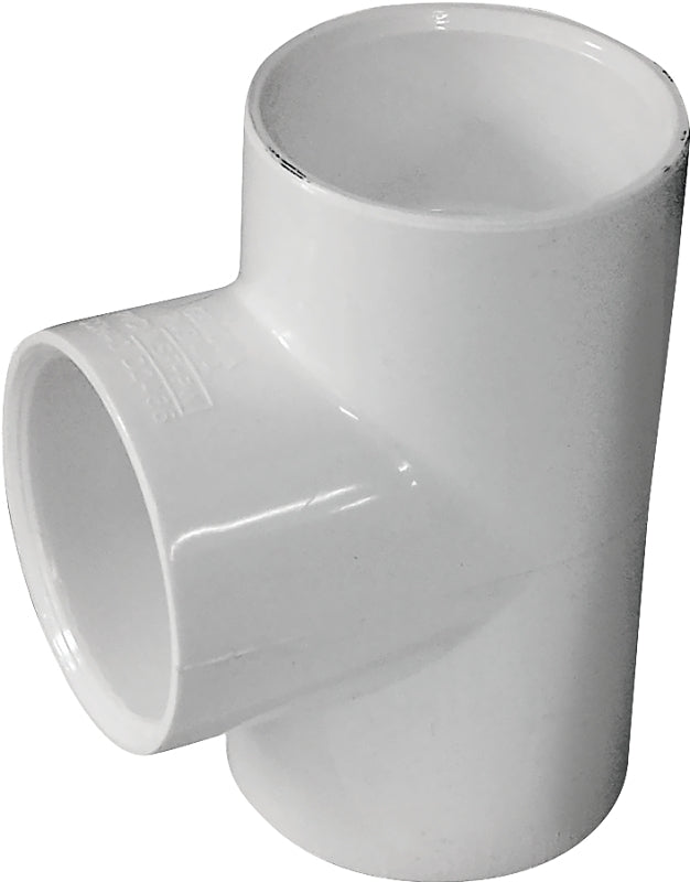 IPEX IPEX 435779 Pipe Tee, 1-1/2 in, Socket, PVC, White, SCH 40 Schedule, 150 psi Pressure LAWN & GARDEN IPEX
