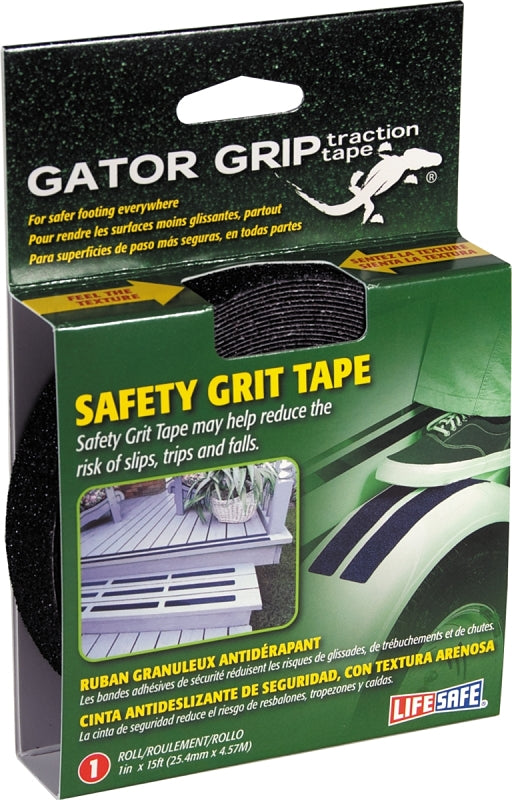 INCOM MANUFACTURING Incom RE3950 Safety Grit Tape, 15 ft L, 1 in W, PVC Backing, Black