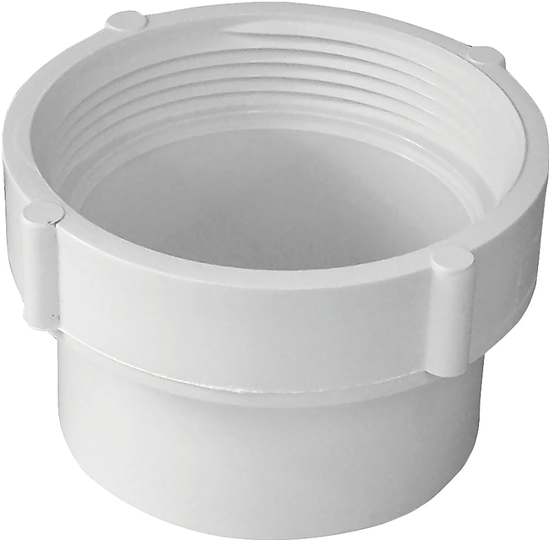 IPEX USA LLC-CANPLAS Canplas 414234BC Cleanout Body, 4 in, FNPT x Spigot, PVC, White PLUMBING, HEATING & VENTILATION IPEX USA LLC-CANPLAS