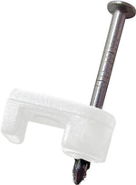 GB Gardner Bender PSW-165 Cable Staple, 1/4 in W Crown, 15/16 in L Leg, Polyethylene