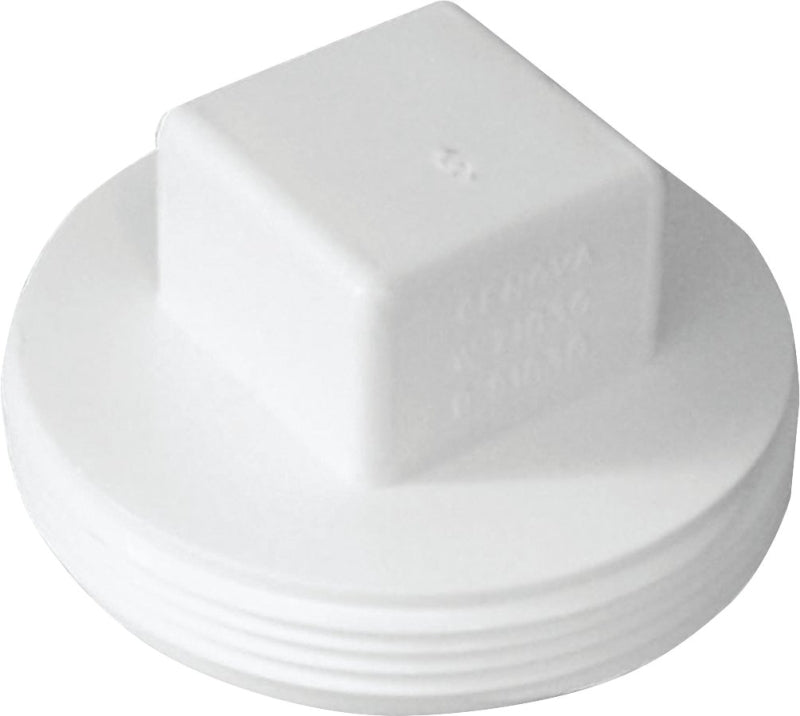 IPEX USA LLC-CANPLAS Canplas 414244BC Sewer Plug, 4 in, MNPT, PVC, White PLUMBING, HEATING & VENTILATION IPEX USA LLC-CANPLAS