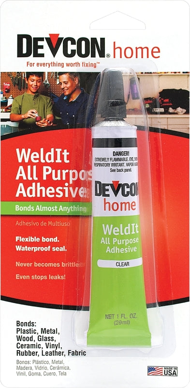 DEVCON Devcon 18245 Household Cement, Liquid, Ketone, Clear, 1 oz Tube PAINT DEVCON