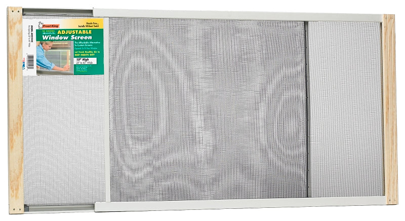 FROST KING Frost King W.B. Marvin AWS1545 Insect Screen, 15 in L, 25 to 45 in W, Aluminum