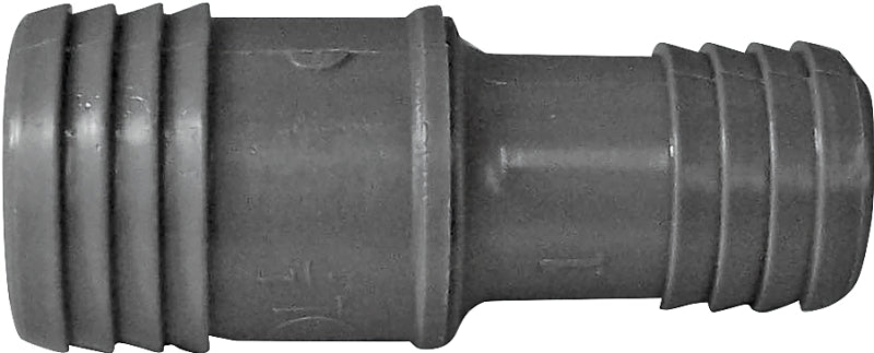 BOSHART INDUSTRIES Boshart UPPRC-1210 Reducing Pipe Coupling, 1-1/4 x 1 in, Insert, Polypropylene, Gray