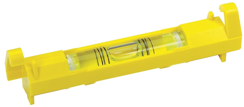 STANLEY STANLEY 42-193 Line Level, 3-3/32 in L, 1-Vial, 2-Hang Hole, Non-Magnetic, ABS, Yellow TOOLS STANLEY