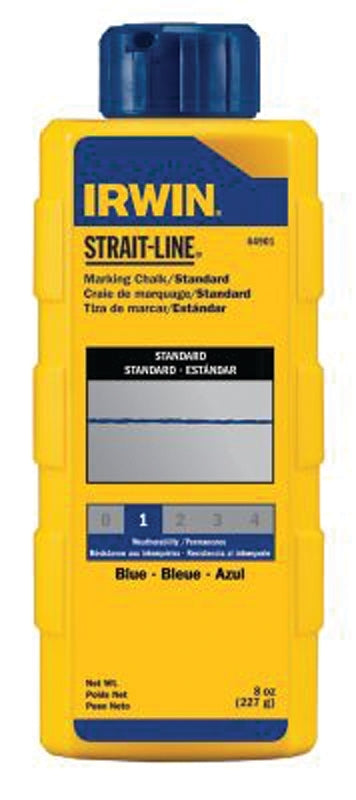 IRWIN Irwin STRAIT-LINE 64901 Marking Chalk Refill, Blue, Temporary