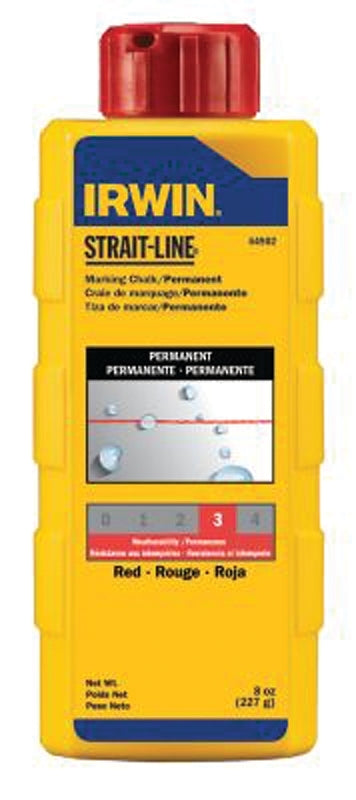 IRWIN Irwin STRAIT-LINE 64902 Marking Chalk Refill, Red, Permanent TOOLS IRWIN