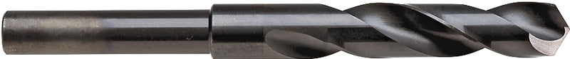 IRWIN Irwin 91134 Silver and Deming Drill Bit, 17/32 in Dia, 6 in OAL, Spiral Flute, 1/2 in Dia Shank, Flat, Reduced Shank
