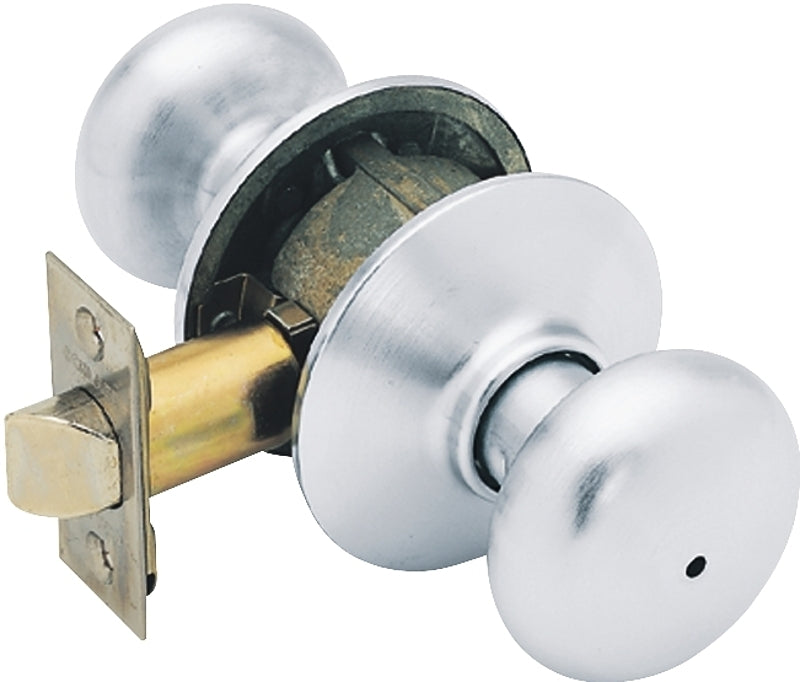 SCHLAGE LOCK Schlage Plymouth Series F40 PLY 626 Privacy Lockset, 2.22 in Dia Knob, 2.31 in L x 2.75 in W x 2.75 in H Dimensions, Yes HARDWARE & FARM SUPPLIES SCHLAGE LOCK