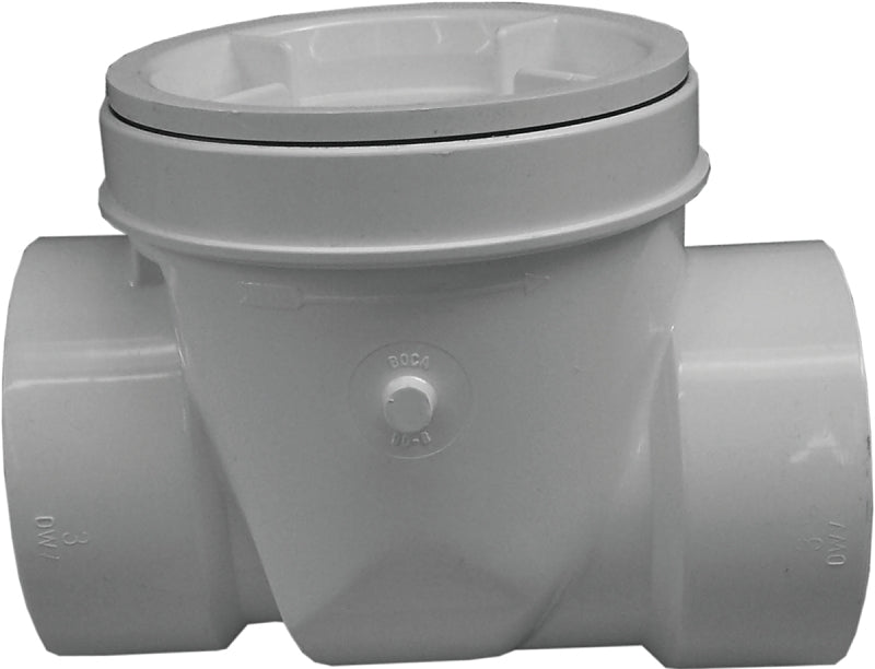 IPEX USA LLC-CANPLAS Canplas 223284W Backwater Valve, 4 in Connection, Hub, PVC PLUMBING, HEATING & VENTILATION IPEX USA LLC-CANPLAS