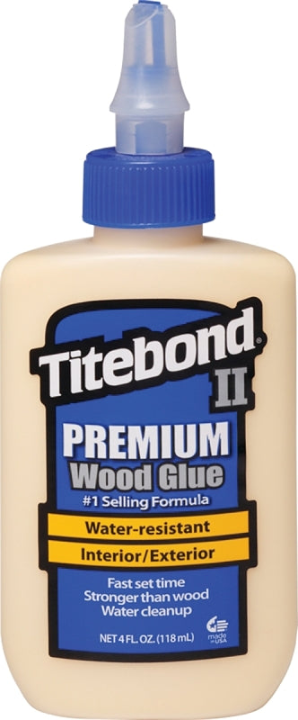 TITEBOND Titebond II 5002 Glue, Yellow, 4 oz Bottle PAINT TITEBOND