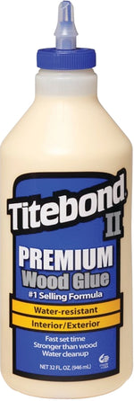 TITEBOND Titebond II 5005 Glue, Yellow, 1 qt Bottle PAINT TITEBOND